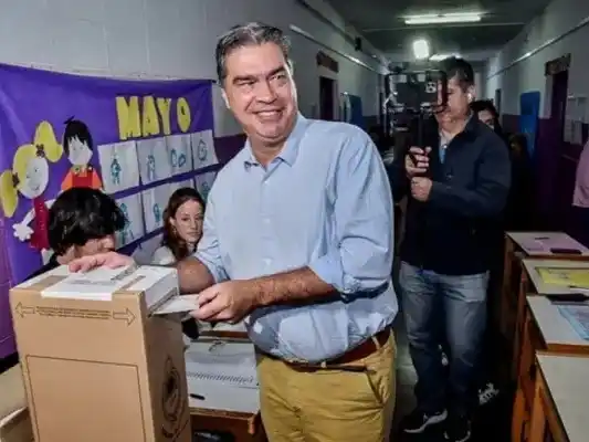 Jorge Capitanich votando. Foto: Gentileza