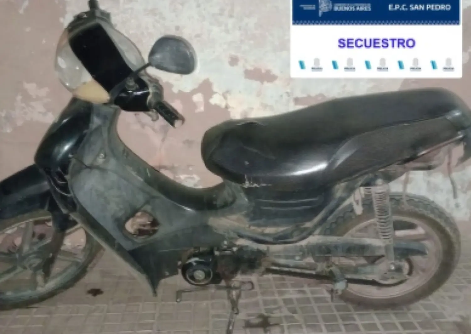 La motocicleta fue robada en 2020.