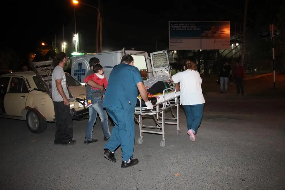 Un motociclista herido en un  choque en Avellaneda y Sandino 