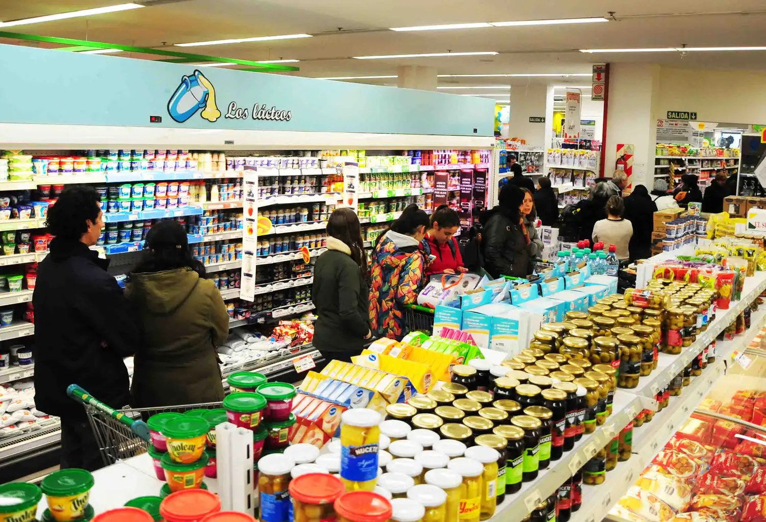 En septiembre, la caída fue de 0,8% en los supermercados.