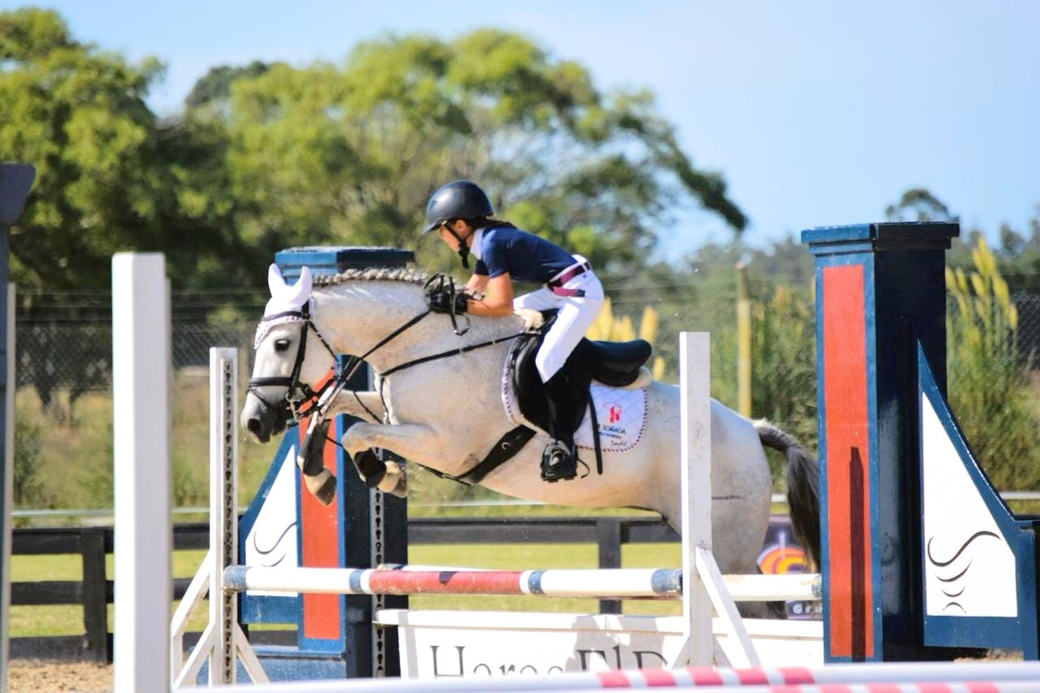 Allegra Rocco, de La Soñada, ganó las pruebas de 70 y de 80 cm.