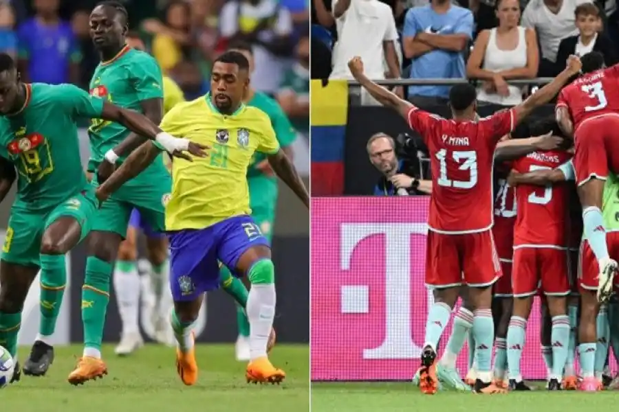 Fecha FIFA histórica: Brasil perdió ante Senegal y Colombia venció por primera vez a Alemania