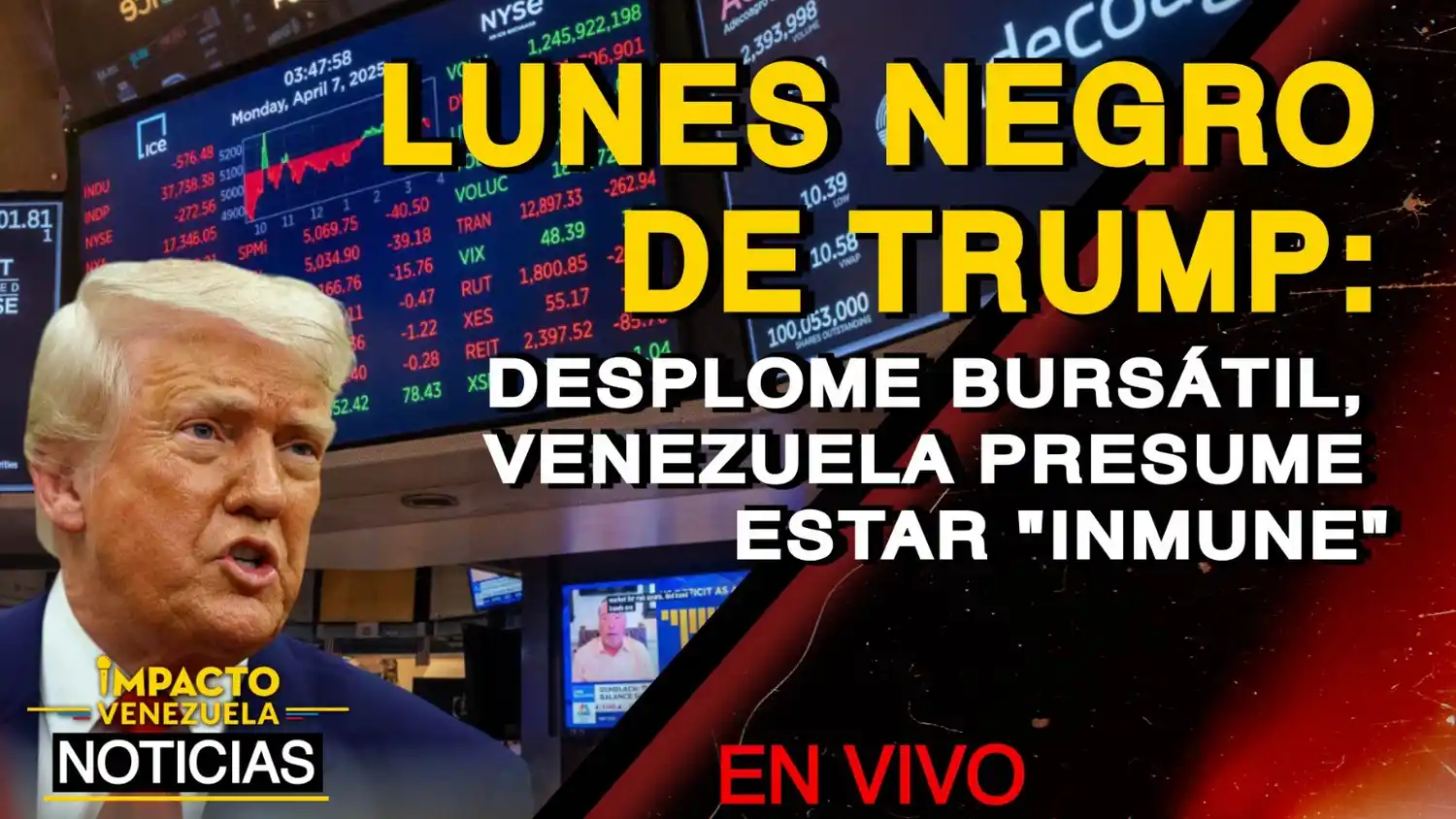 LUNES NEGRO DE TRUMP: ¿Venezuela desafiante ante el desplome bursátil? – VIDEO