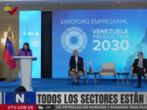 Delcy Rodríguez reporta reducción de importaciones y aumento en la producción nacional