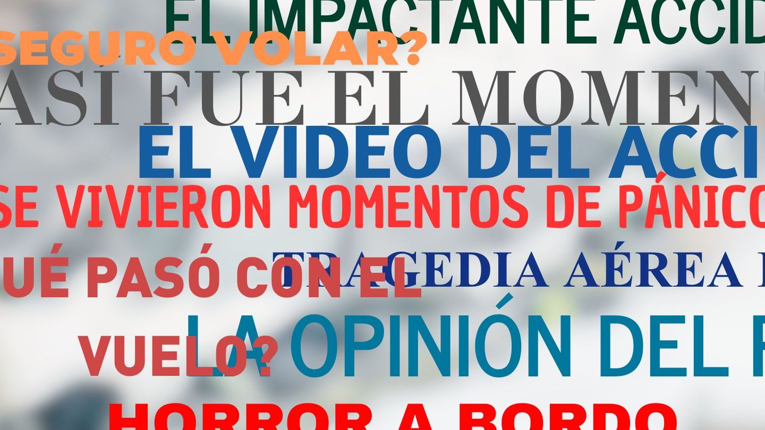La difícil tarea de informarse sobre un accidente aéreo y no intoxicarse con el humo