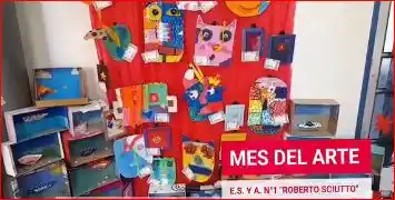 La Escuela “Roberto Sciutto” celebra el Mes del Arte con una muestra infantil