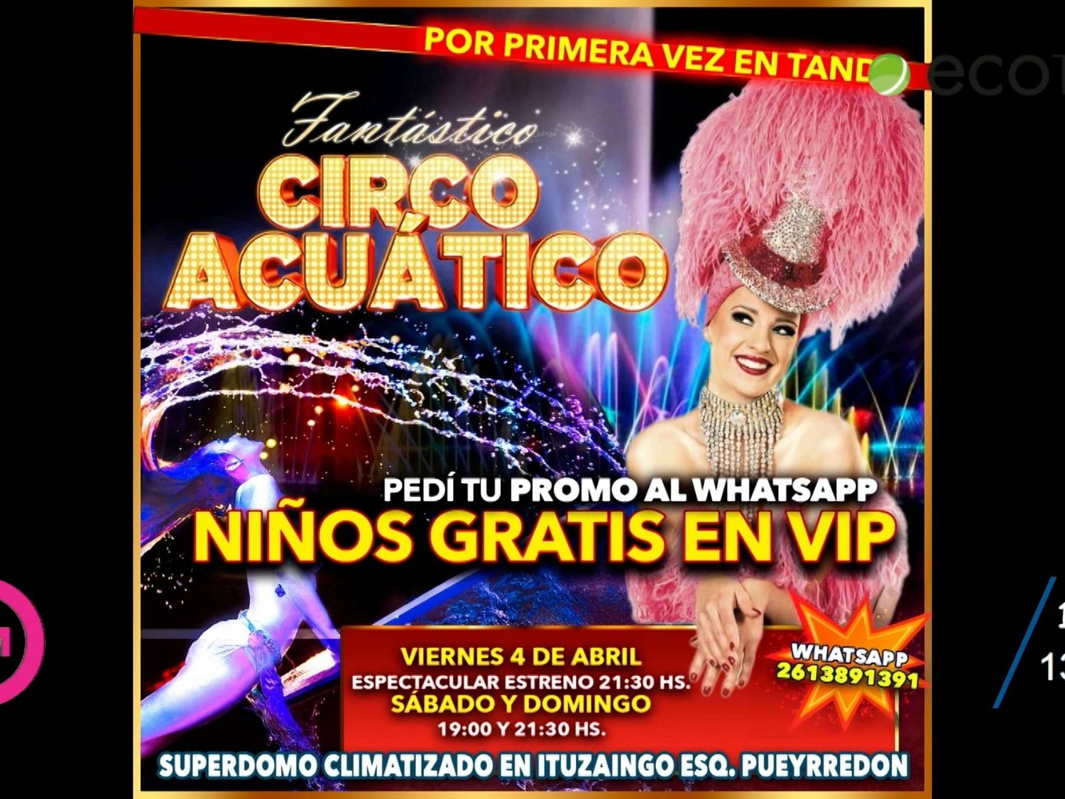 Llega a nuestra ciudad el Circo Acuático
