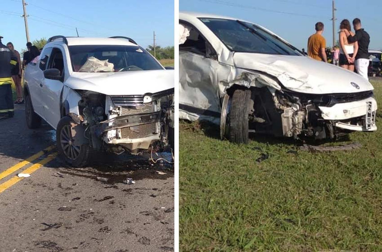 Un ex futbolista de Central protagonizó un fuerte choque en la ruta 92
