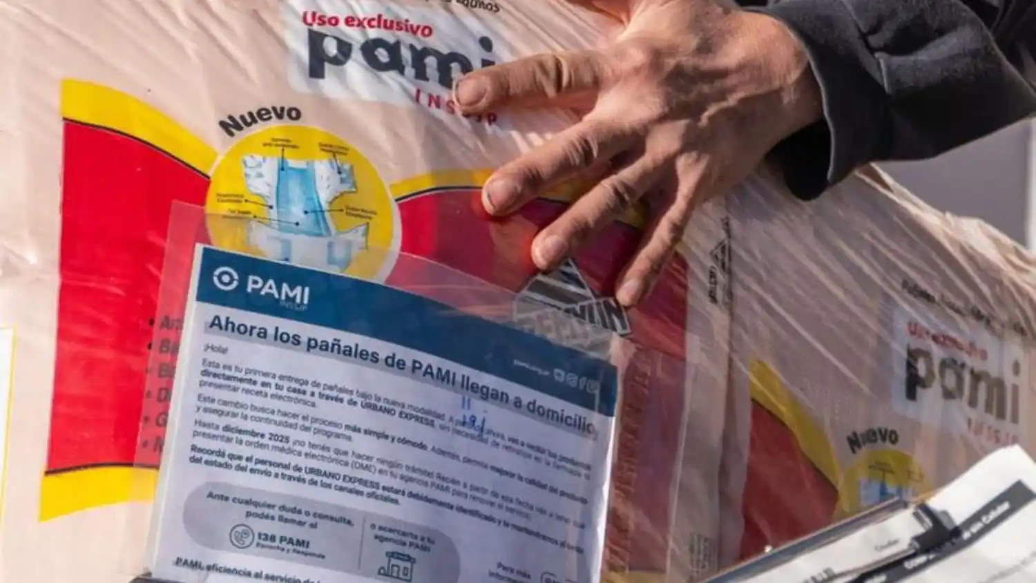 Desde el 1º de junio los pañales de PAMI son entregados en el domicilio de los beneficiarios.