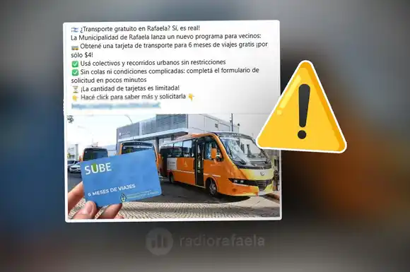 Alerta en Rafaela por estafas vinculadas a una falsa tarjeta de transporte gratuito, ¿qué se sabe?