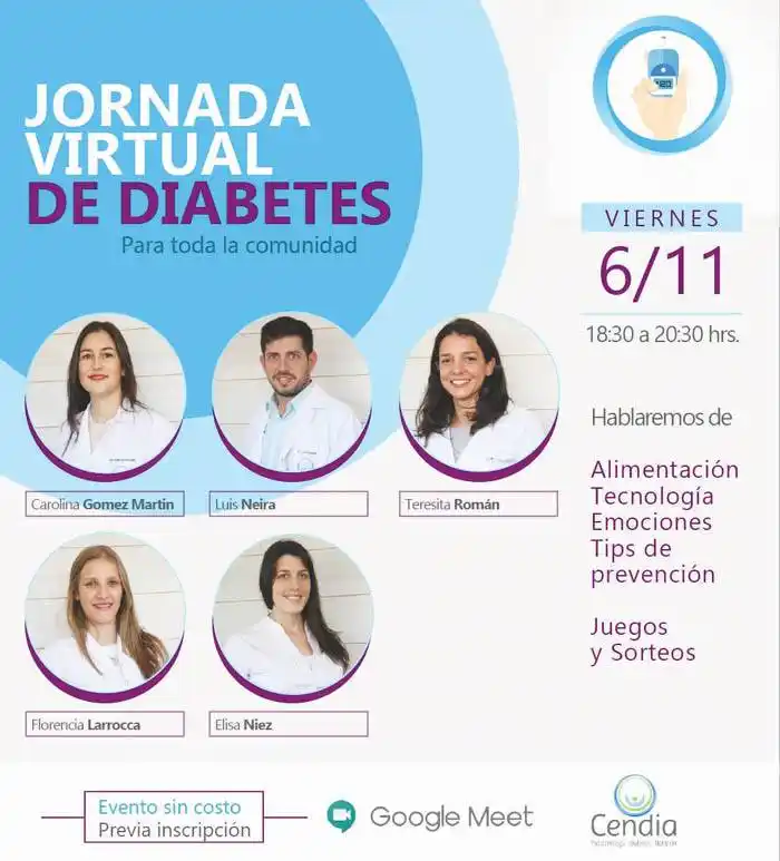 Noviembre Mes de la Diabetes Jornada Virtual de Diabetes 