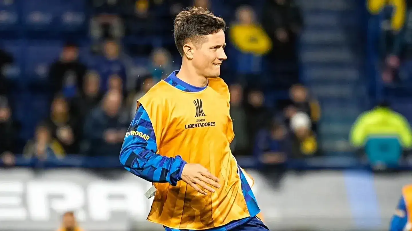 Herrera, uno de los volantes de Boca.