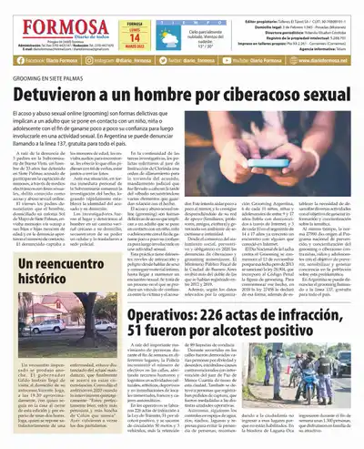 Tapa y Contratapa 14 de marzo de 2022