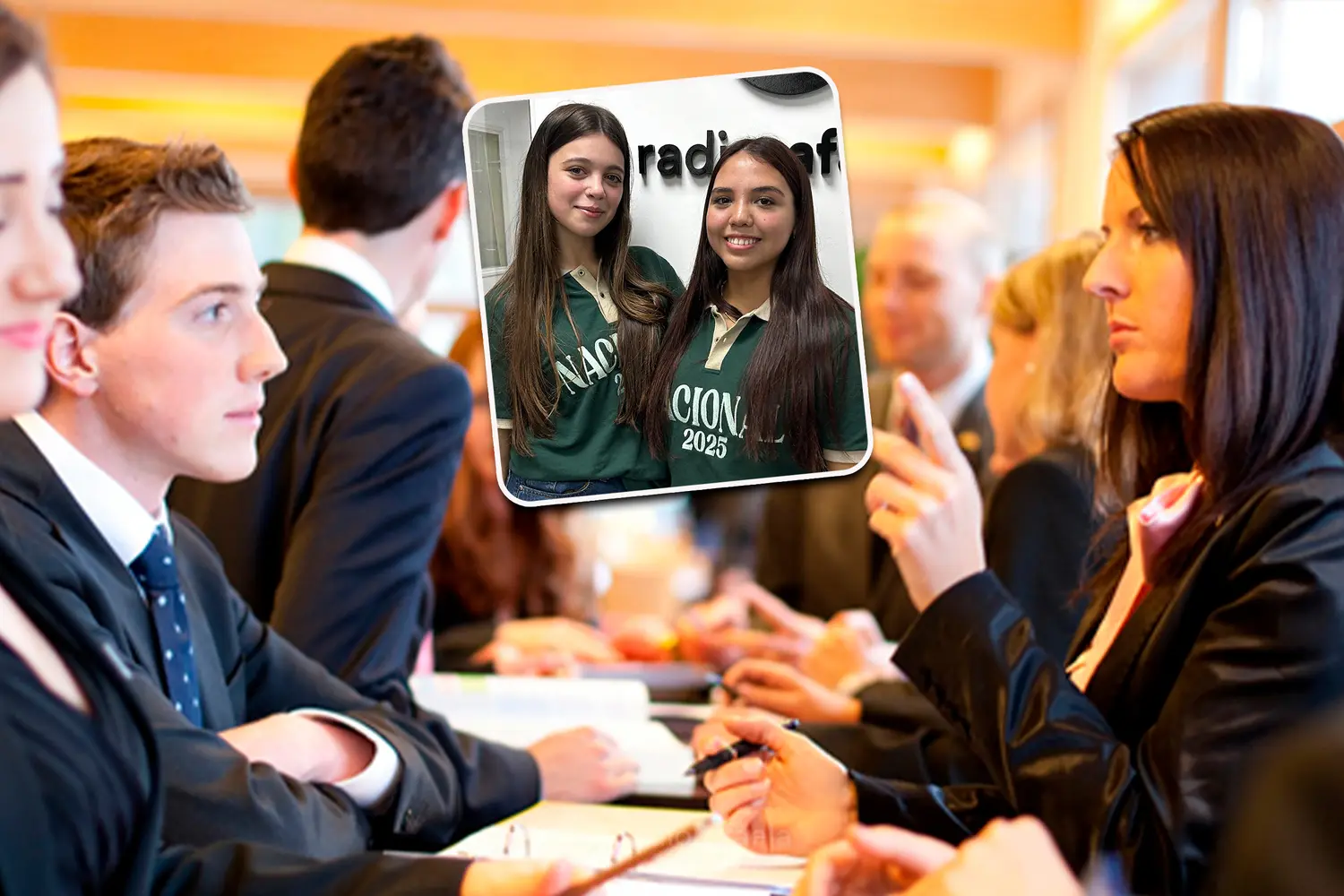 Avril y Paulina - estudiantes de la Escuela de Enseñanza Media Nº 428 "Luisa Raimondi de Barreiro" (escuela nacional) | Concejo Joven: solicitaron al Ministerio de Educación de la Provincia de Santa Fe la implementación de un programa de pasantías