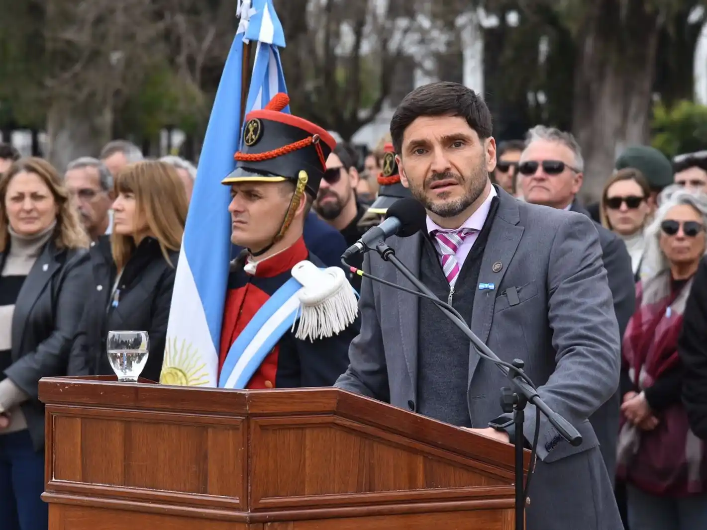 Pullaro en la plaza San Martín