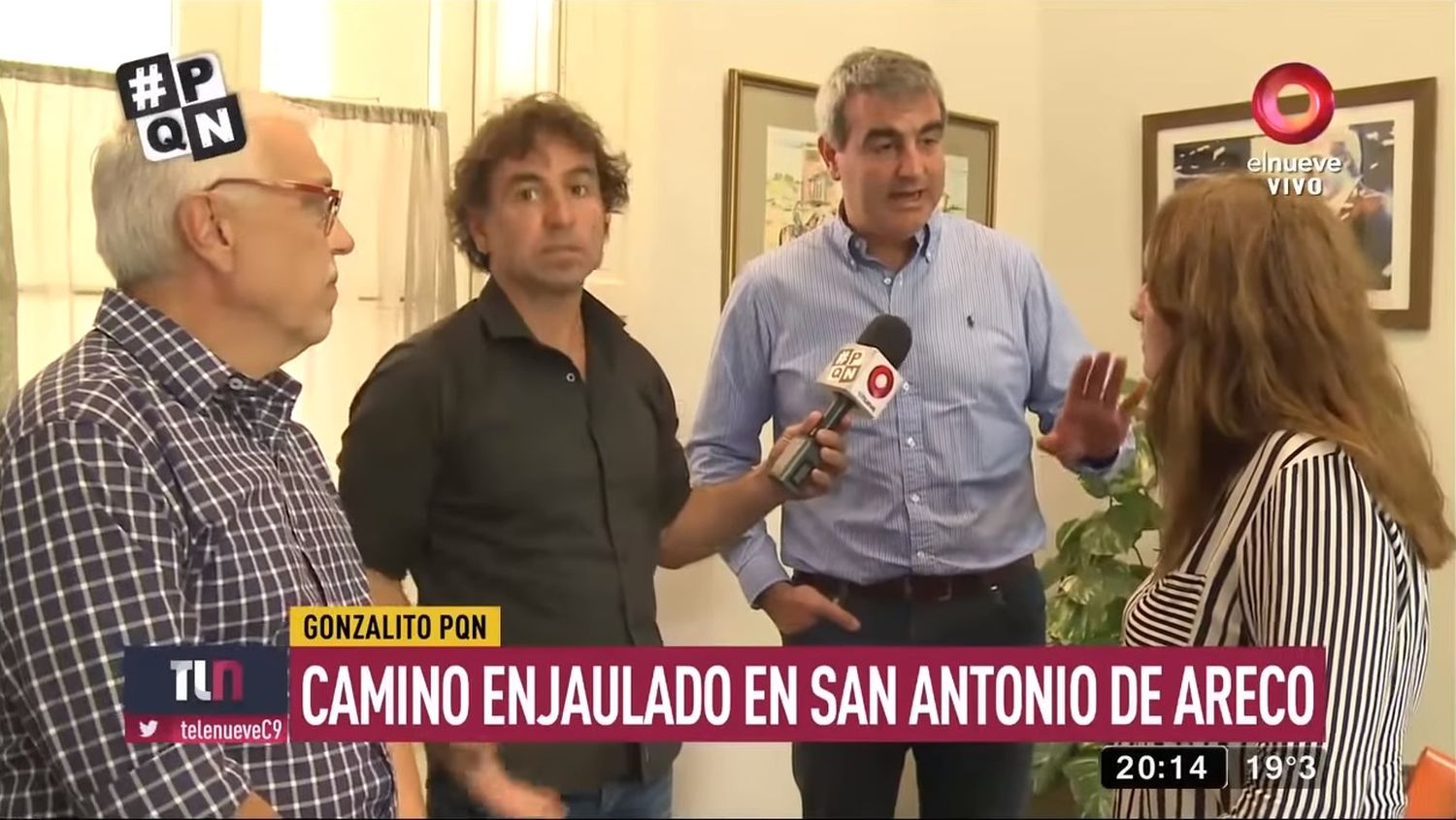 Gonzalito irrumpió en el despacho de Durañona tras el cierre ilegal de un camino rural en Areco