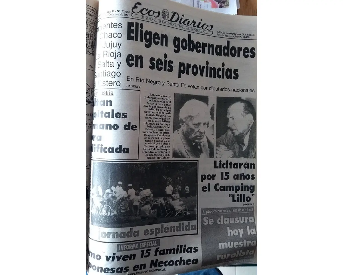 Domingo 27 de Octubre de 1991
