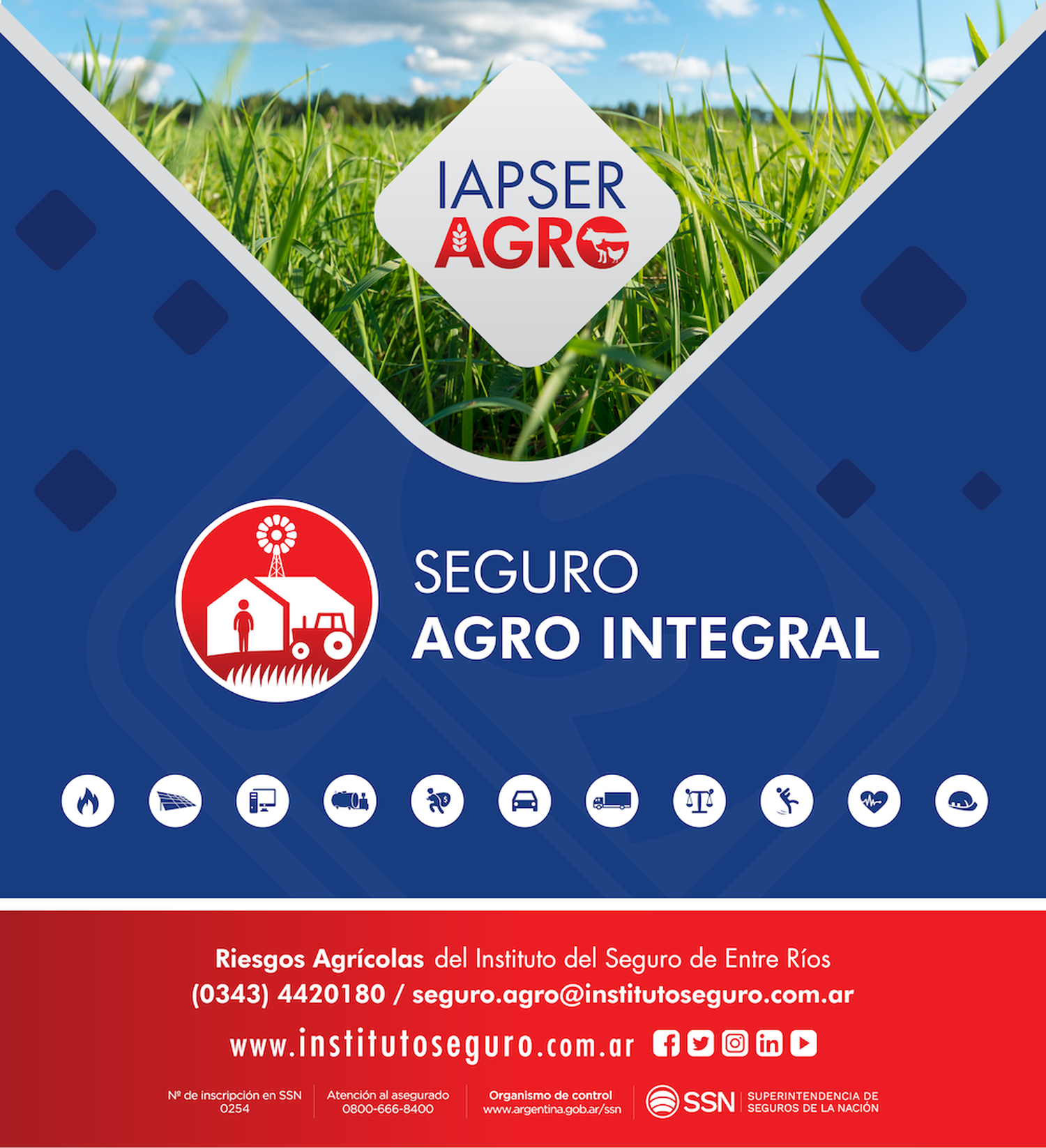 El IAPSER lanza un nuevo seguro agropecuario integral