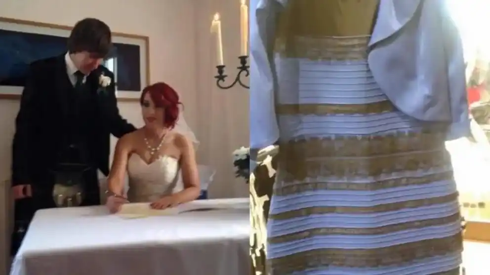 La pareja acaparó la atención mundial cuando compartieron una foto de un vestido que generó debate sobre su color.