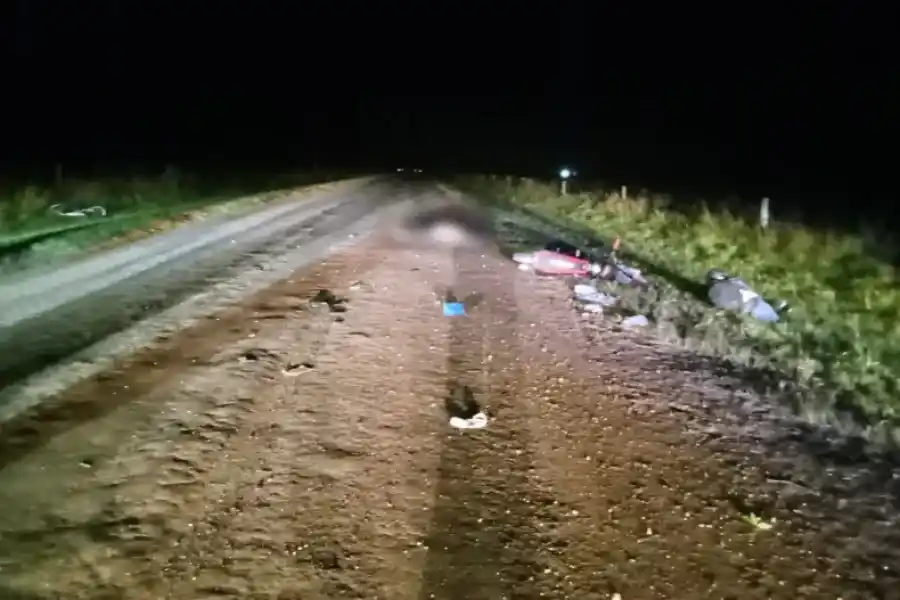 Murió una ciclista tras sufrir un choque en zona rural