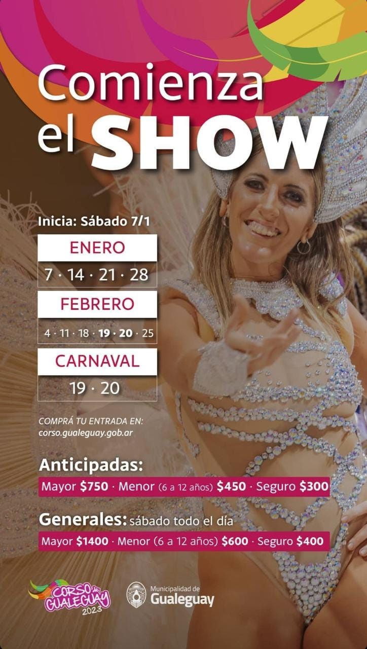 Corso de Gualeguay 2023: lo que hay que saber
