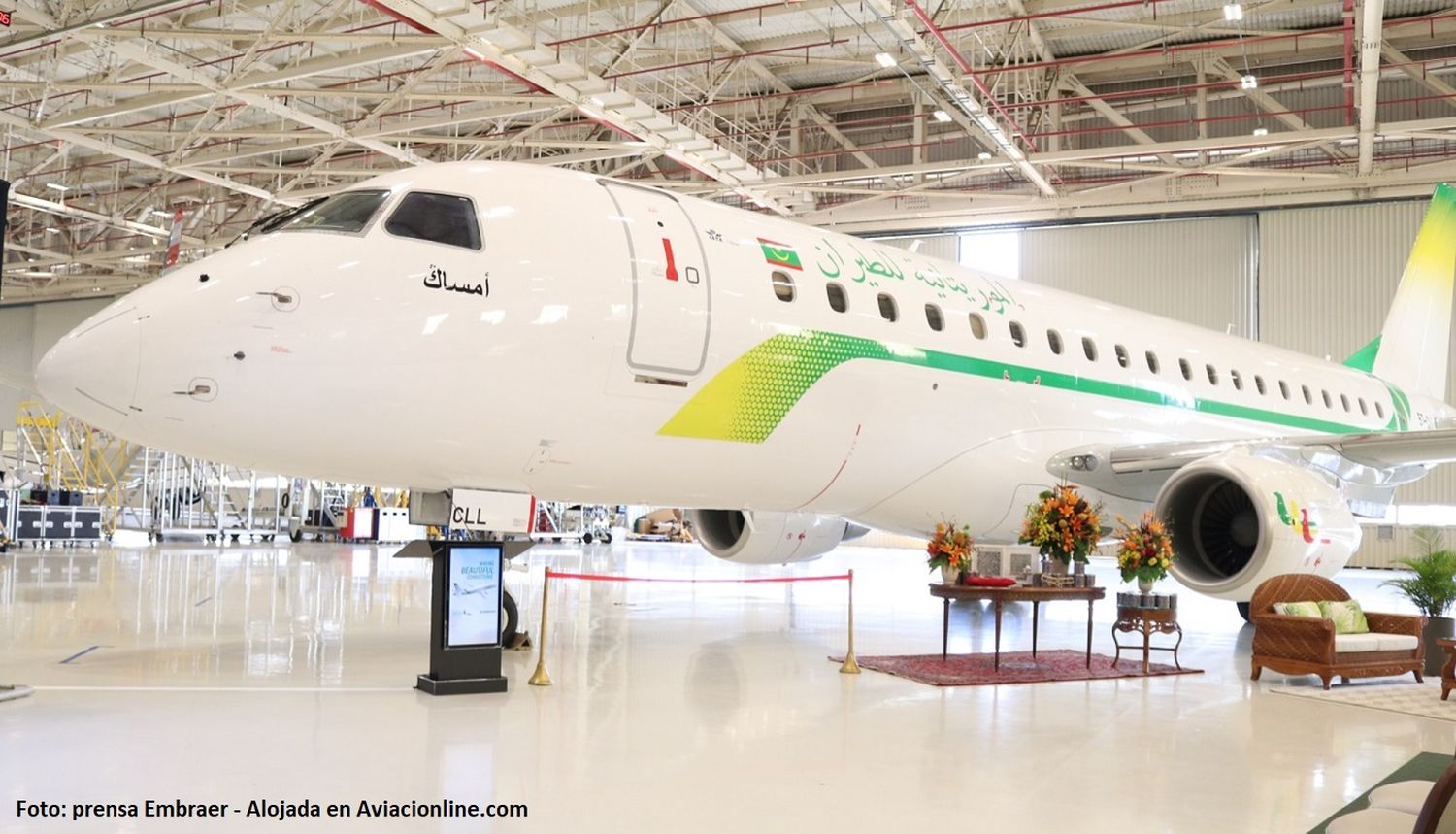 Mauritania Airlines recibió el primer Embraer E175 de África