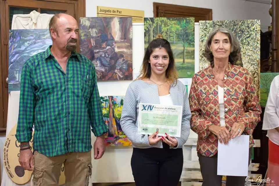 Exposición de pinturas del concurso “Los Jardines del Parque”