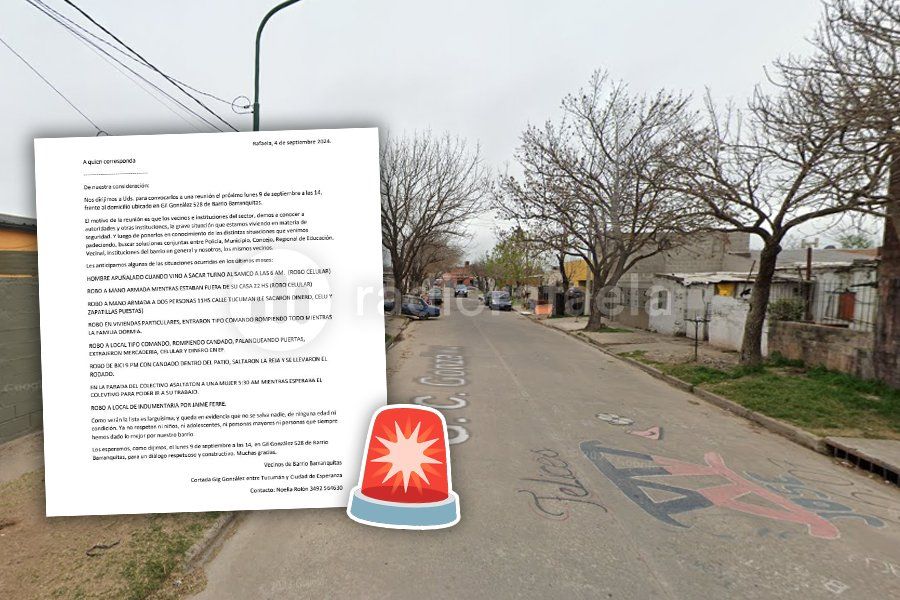 Seguridad: los vecinos de barrio Barranquitas se reunirán para reclamar por graves hechos delictivos