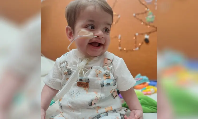 Felipe, el bebé pilarense que recibió un corazón, está “un pasito más cerca de casa”