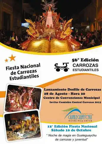 Lanzamiento del 56º Desfile de Carrozas Estudiantiles