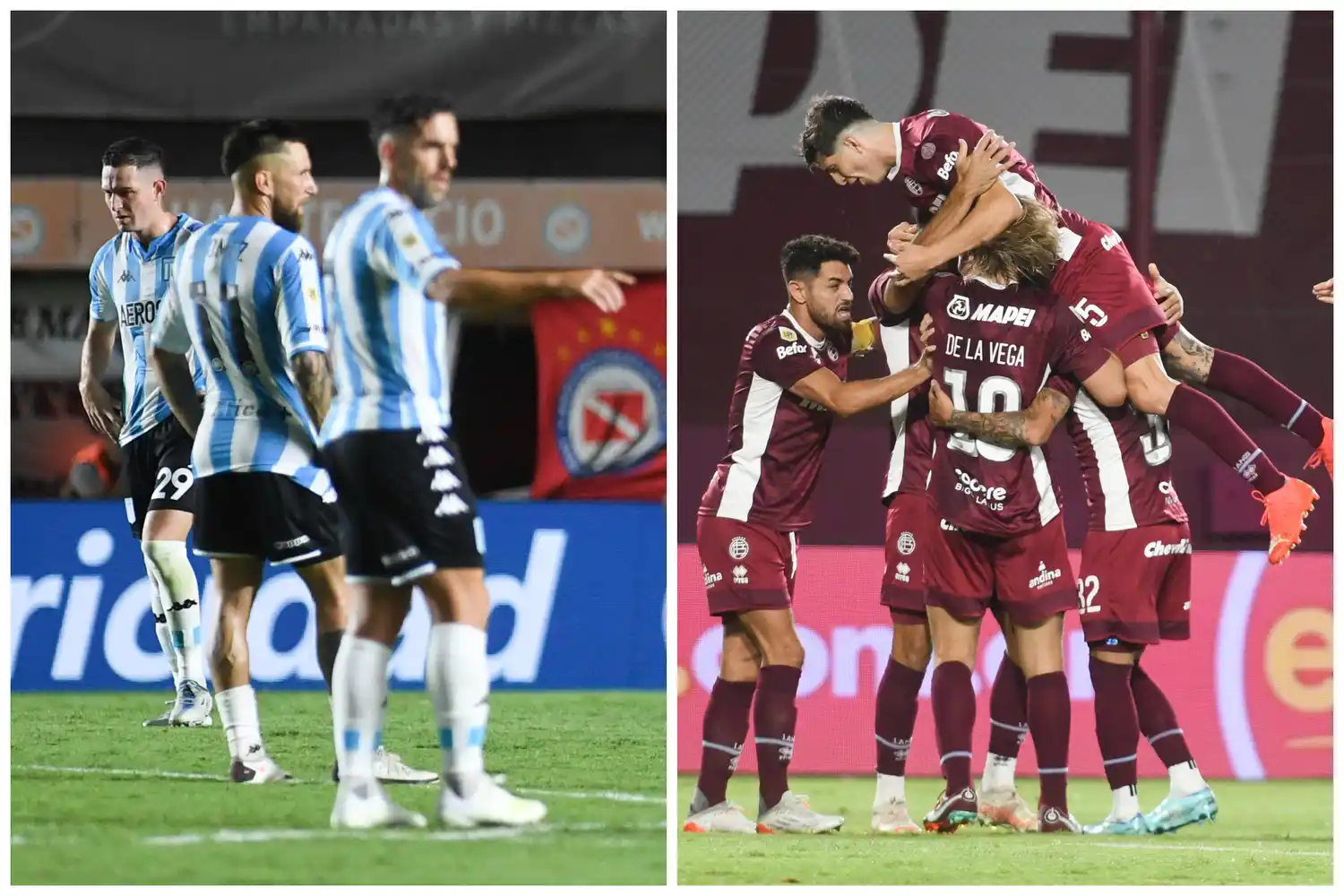 Racing cayó ante Argentinos Juniors y Lanús quedó como único puntero tras superar a San Lorenzo