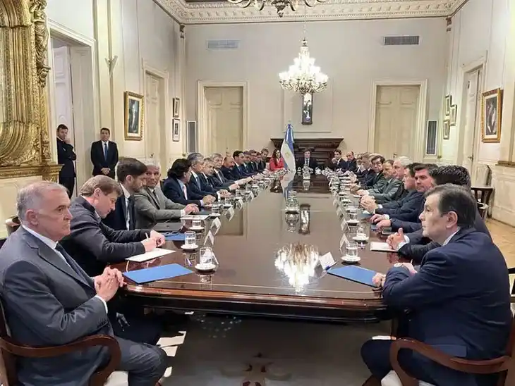 Reunión del gobierno encabezado por Javier Milei con gobernadores de todo el país