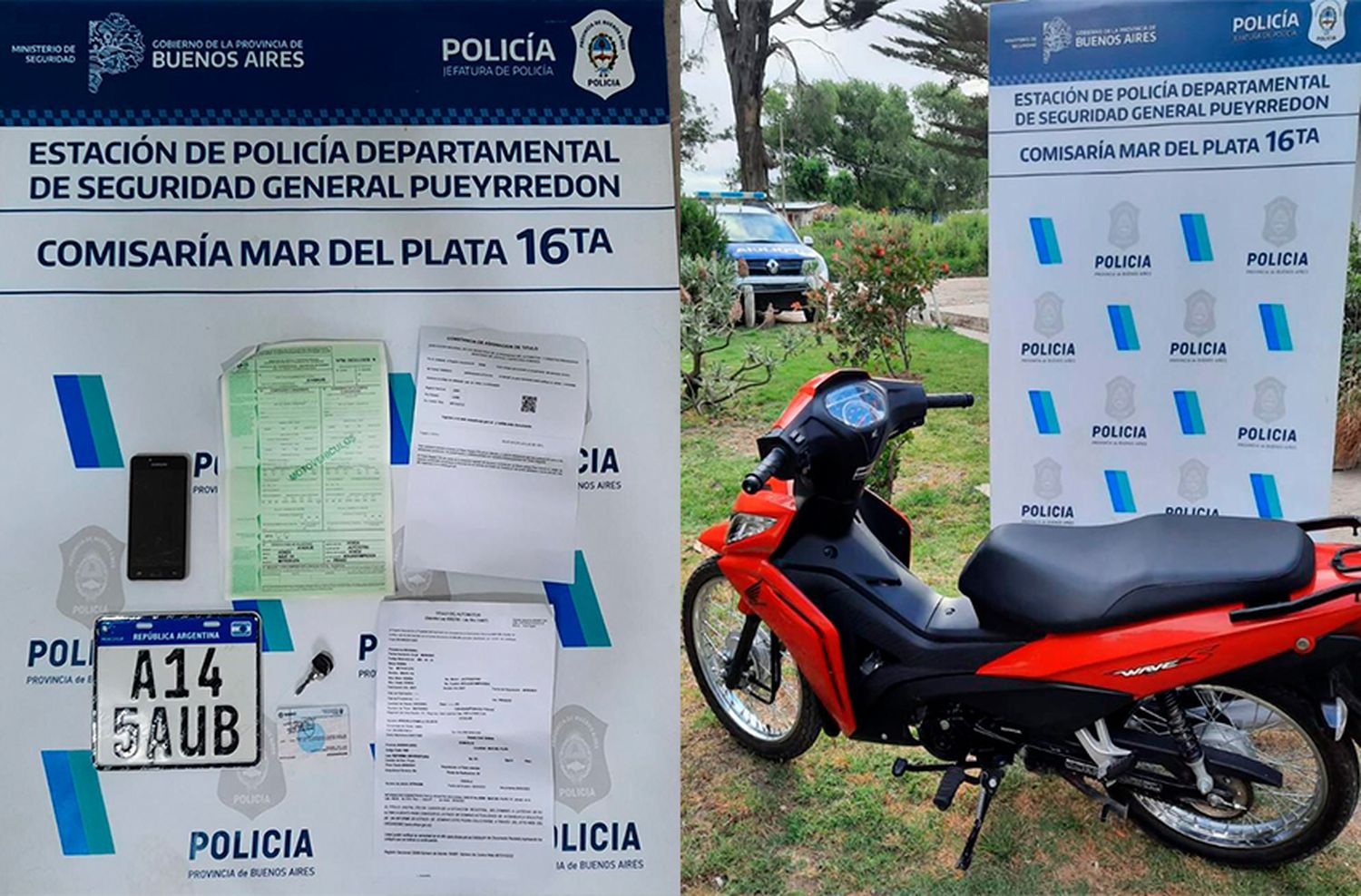 Ofrecían a la venta en Facebook una moto que habían robado