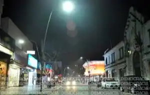 Meoni presentó nuevas luminarias en Junín