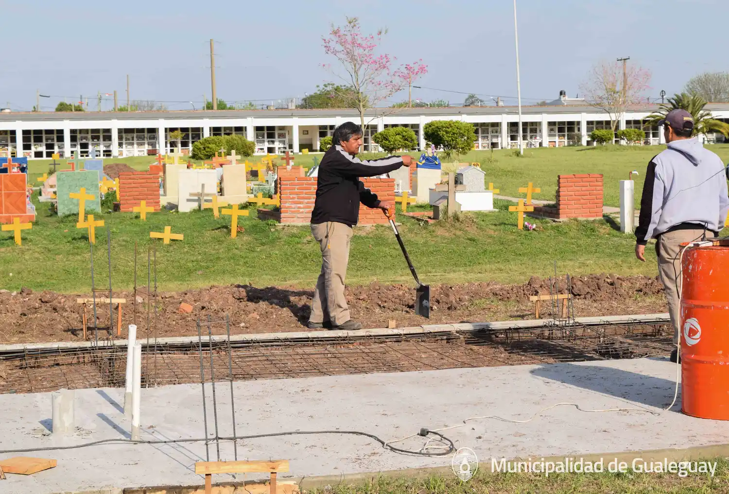 Cementerio Municipal: continúa la obra de ampliación