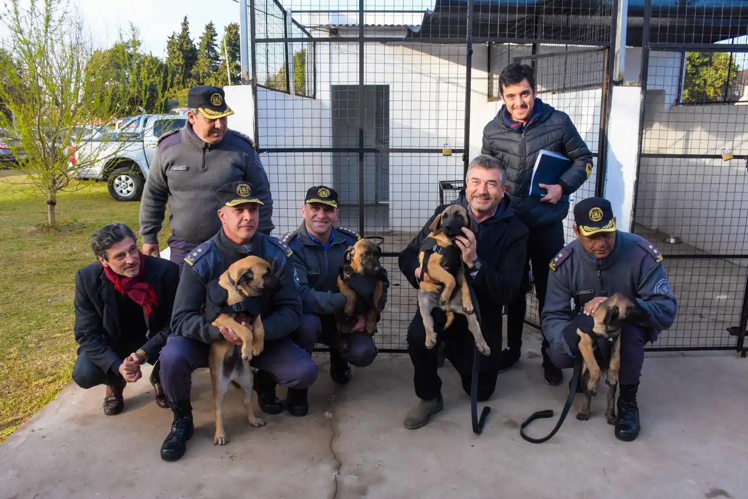 Presentaron cuatro cachorros que serán incorporados al Servicio Penitenciario