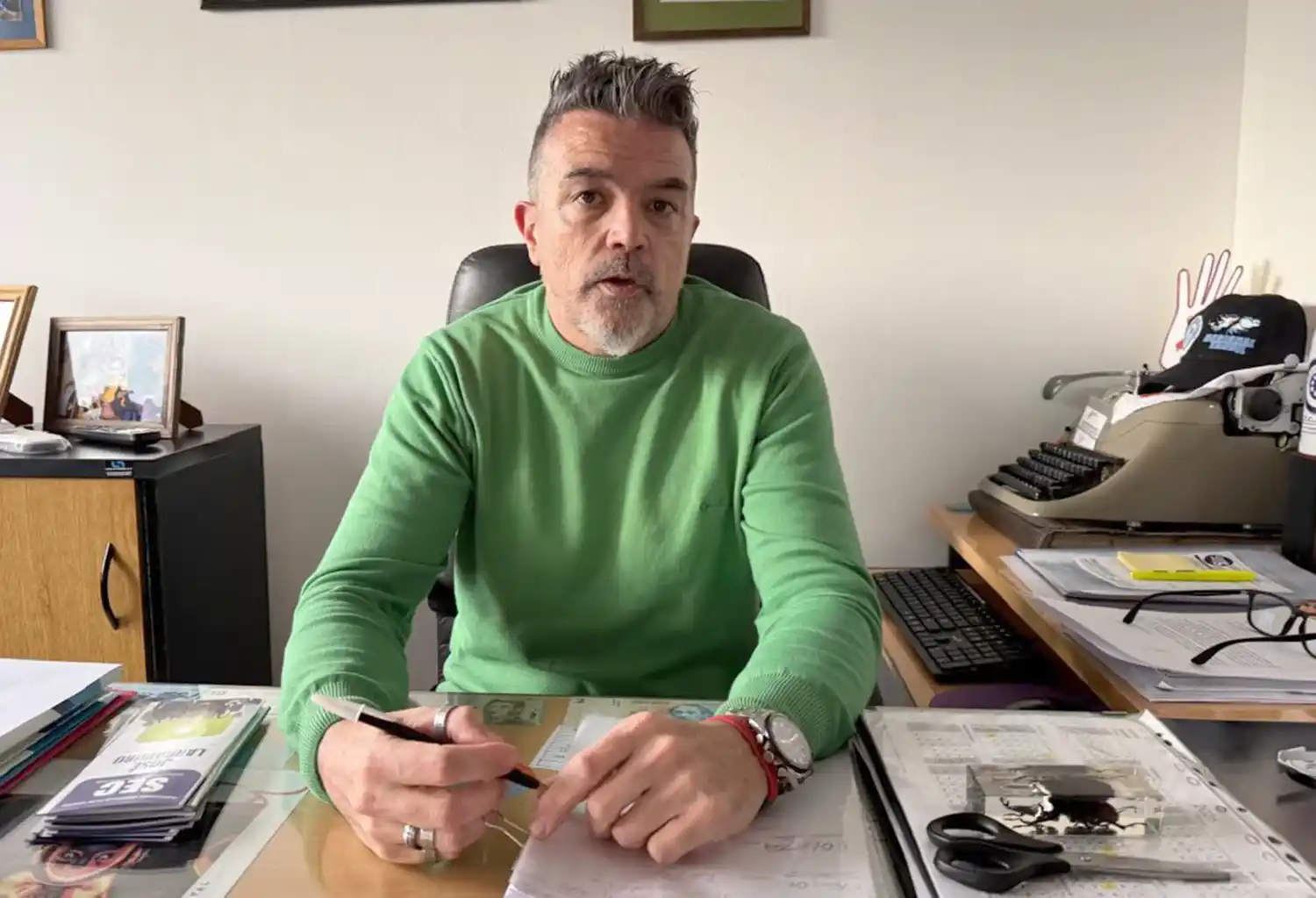 El secretario general del Sindicato Empleados de Comercio, José Larraburu.