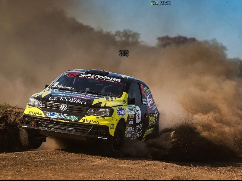 El equipo AP Baci Rally, integrado por Guillermo Pitón y Uboldi