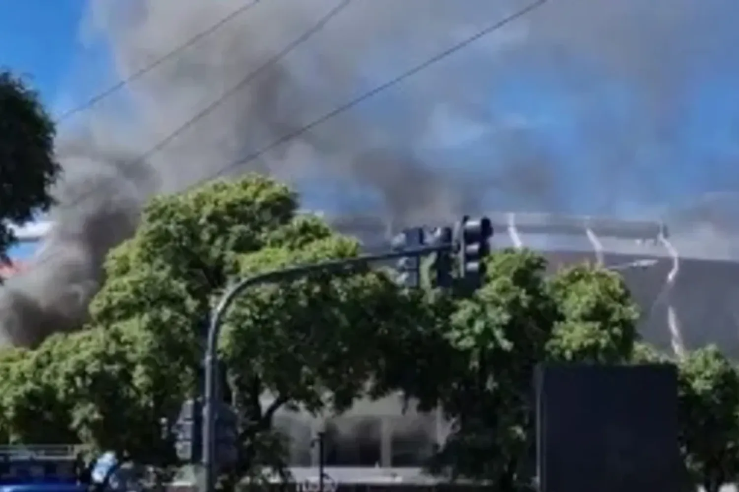 Se produjo un incendio en el estadio Monumental a pocas horas del show de María Becerra