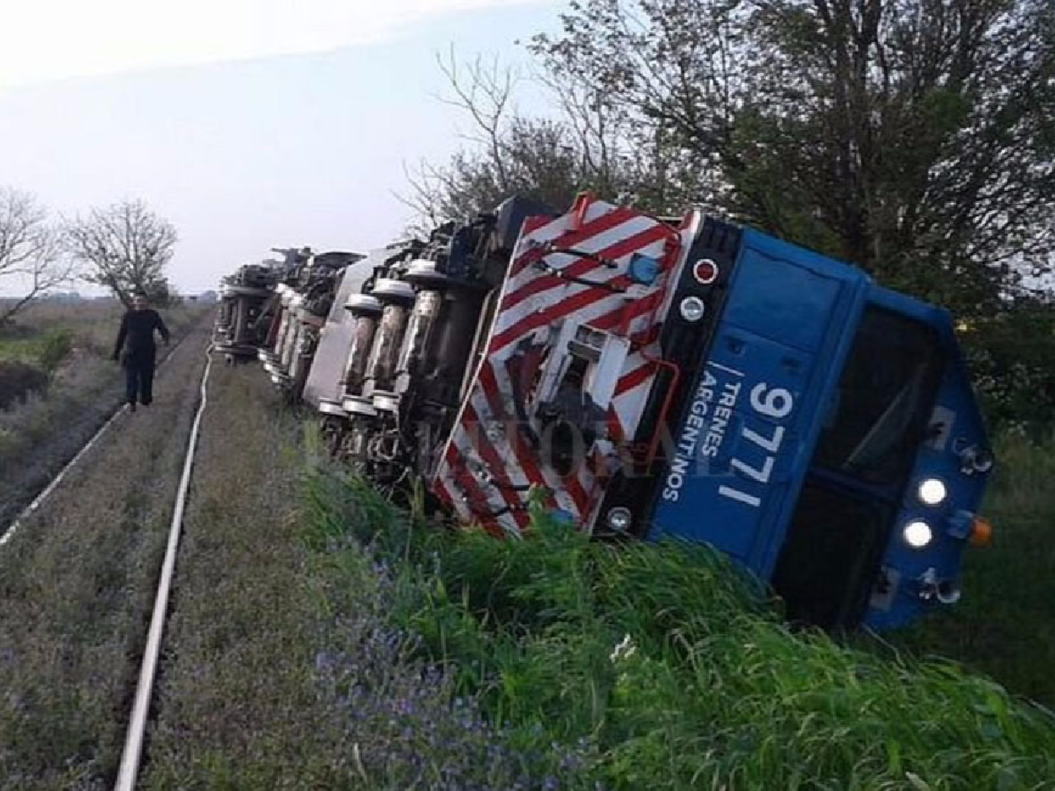 Descarriló un tren en Zenón Pereyra