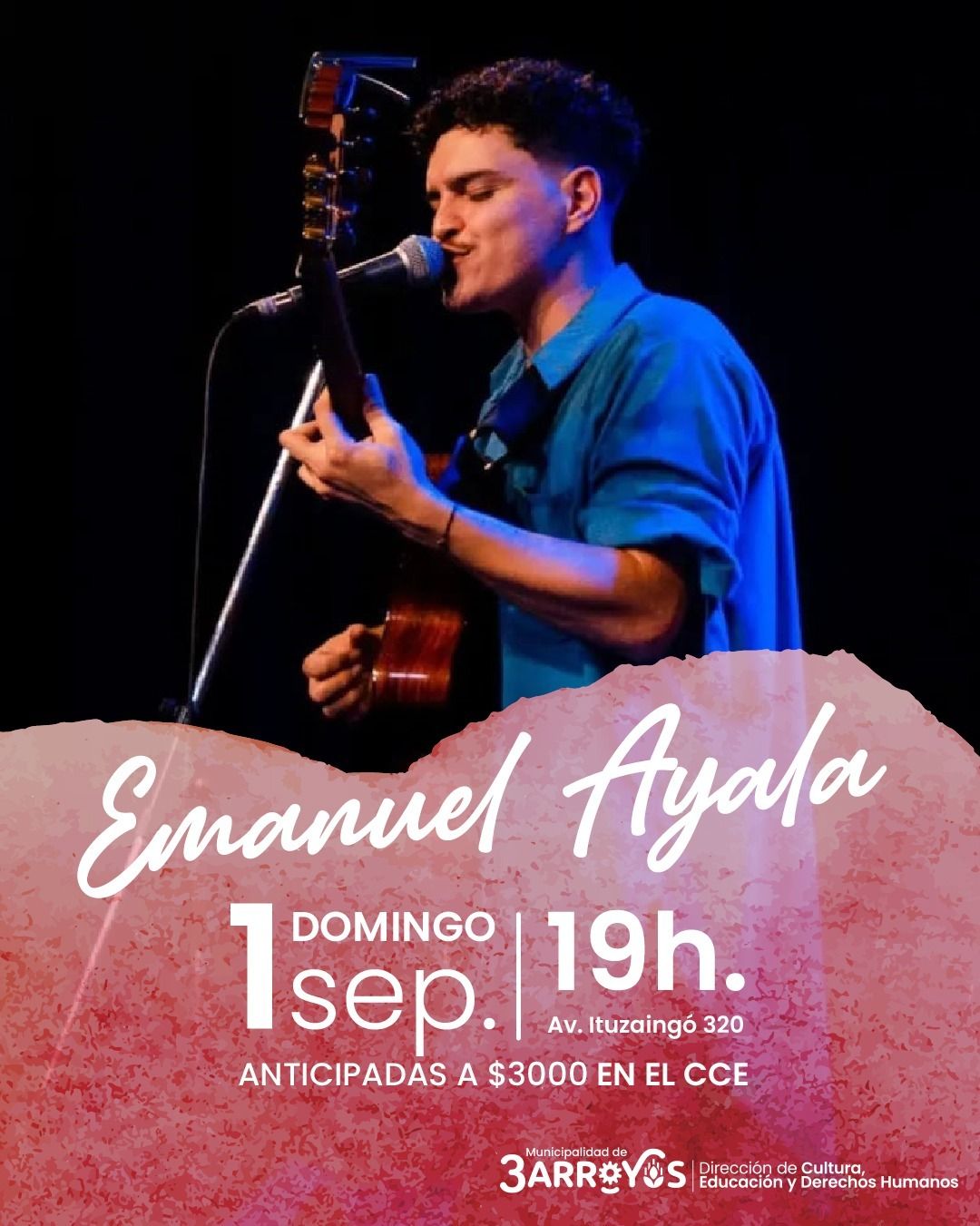 Este domingo el músico Emanuel Ayala se presentará en La Estación