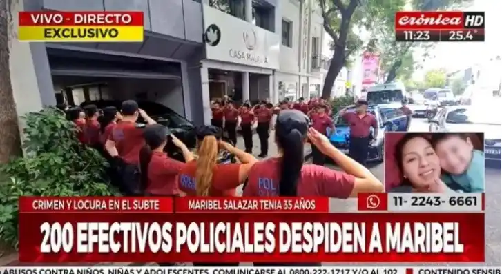 Desgarrador: así fue el último adiós a la policía asesinada en Retiro