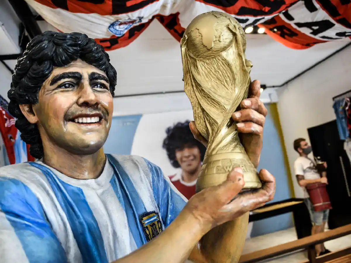 Maradona tiene su santuario en La Paternal