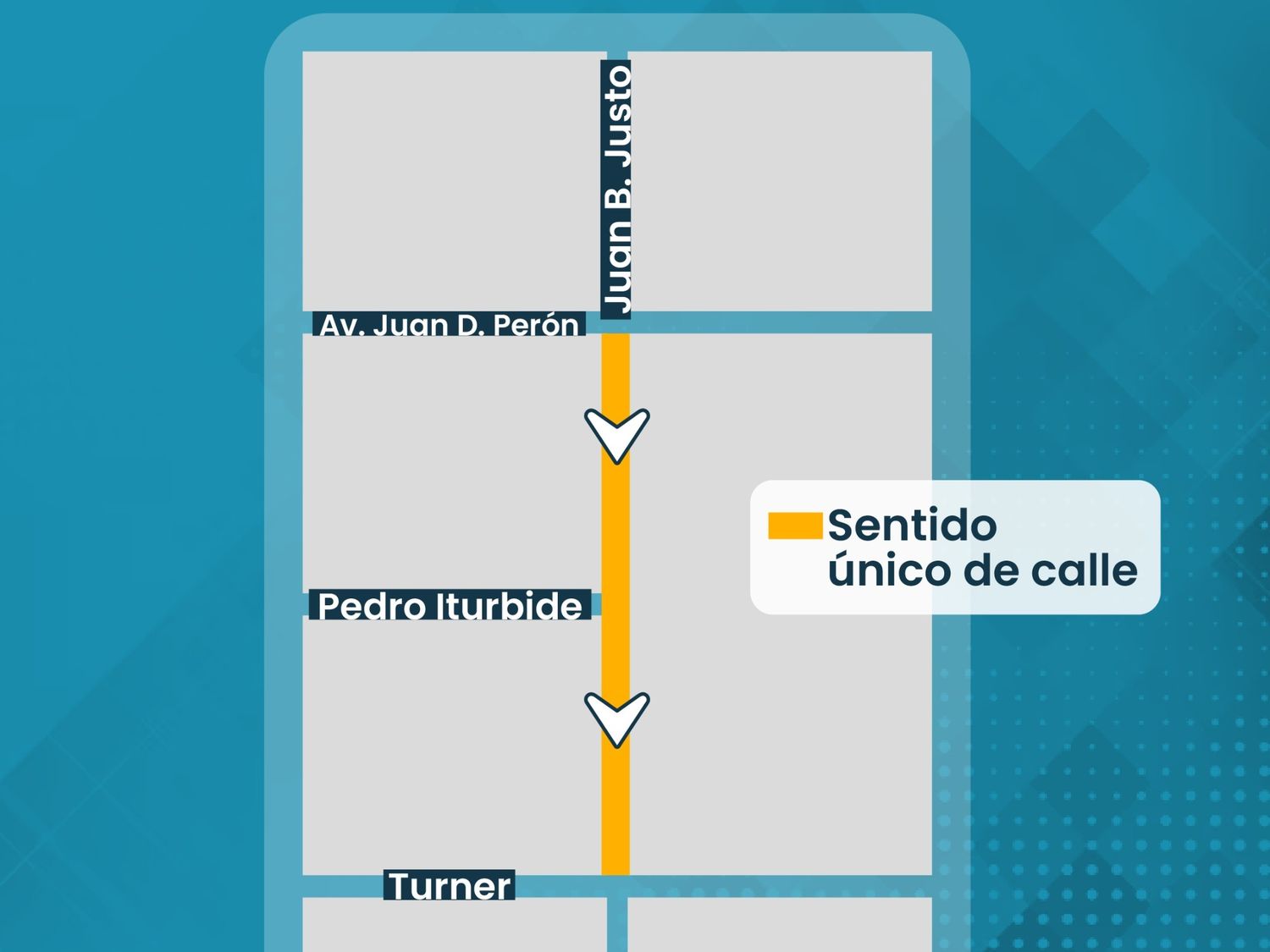 Cambio en la circulación vehicular.