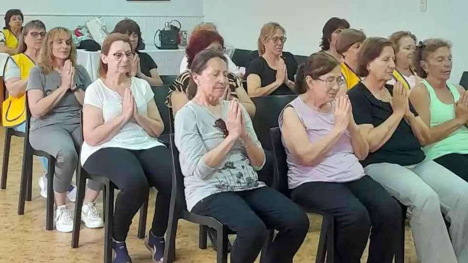 Encuentro de yoga. Tuvo lugar el pasado sábado