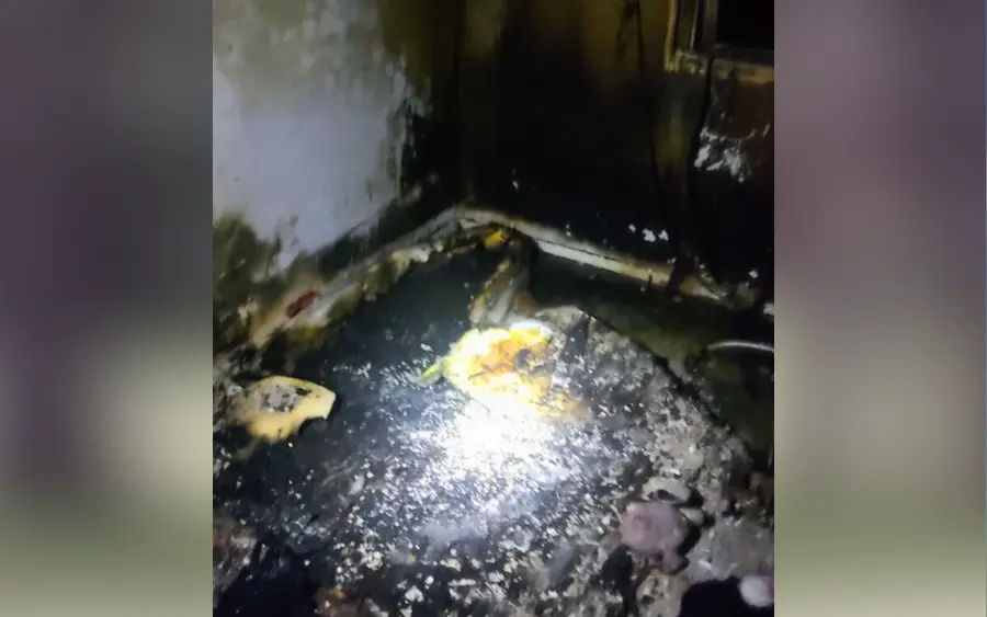 El incendio fue provocado por el desperfecto en un celular.