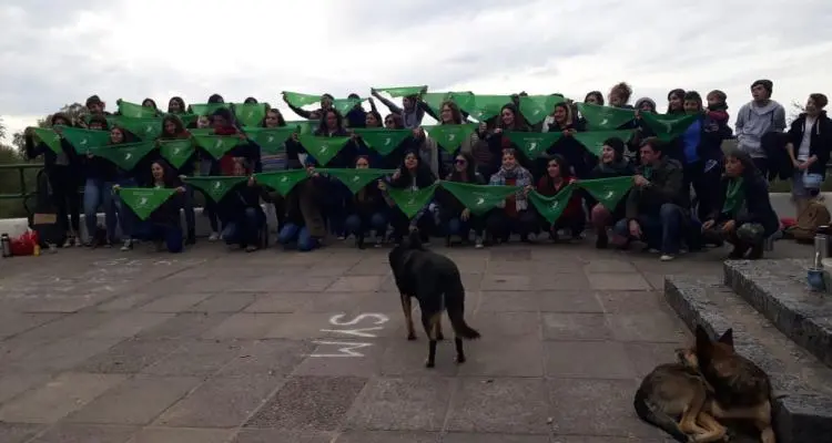 El “Pañuelazo verde” tiene convocatoria en San Pedro