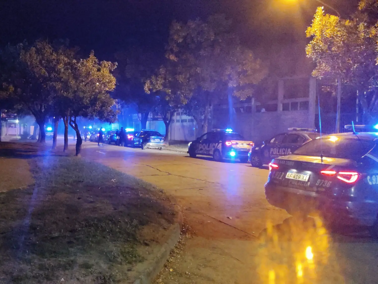 Foto de archivo: despliegue policial en barrio Amancay | Crédito: Radio Rafaela