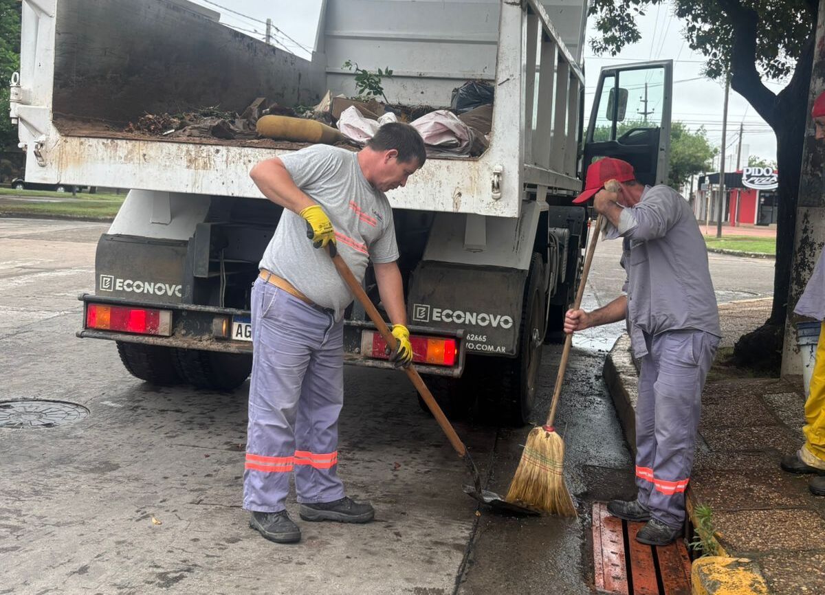 Se realizan tareas de higiene urbana