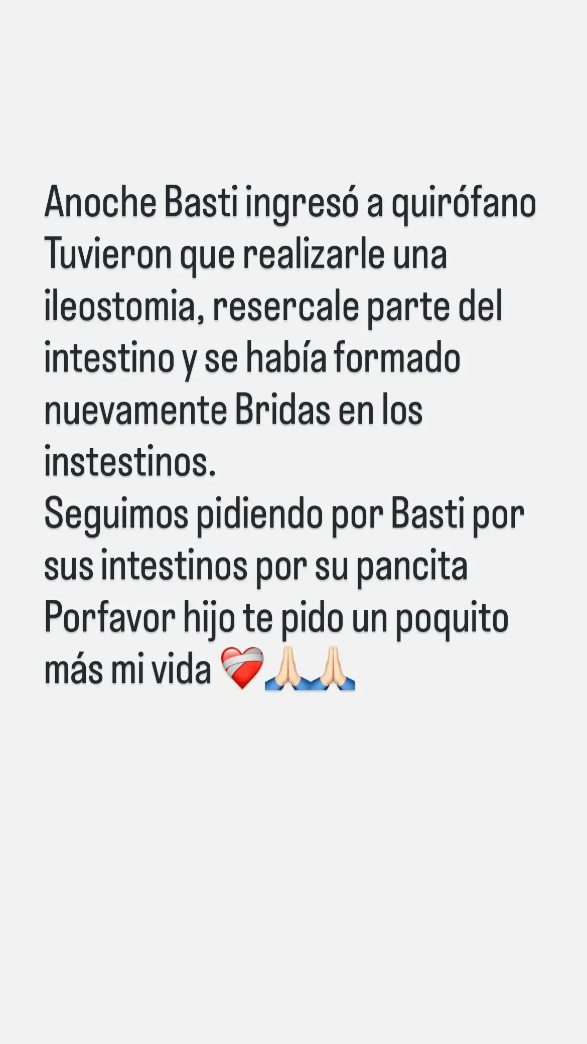 storie macarena mamá bastian
